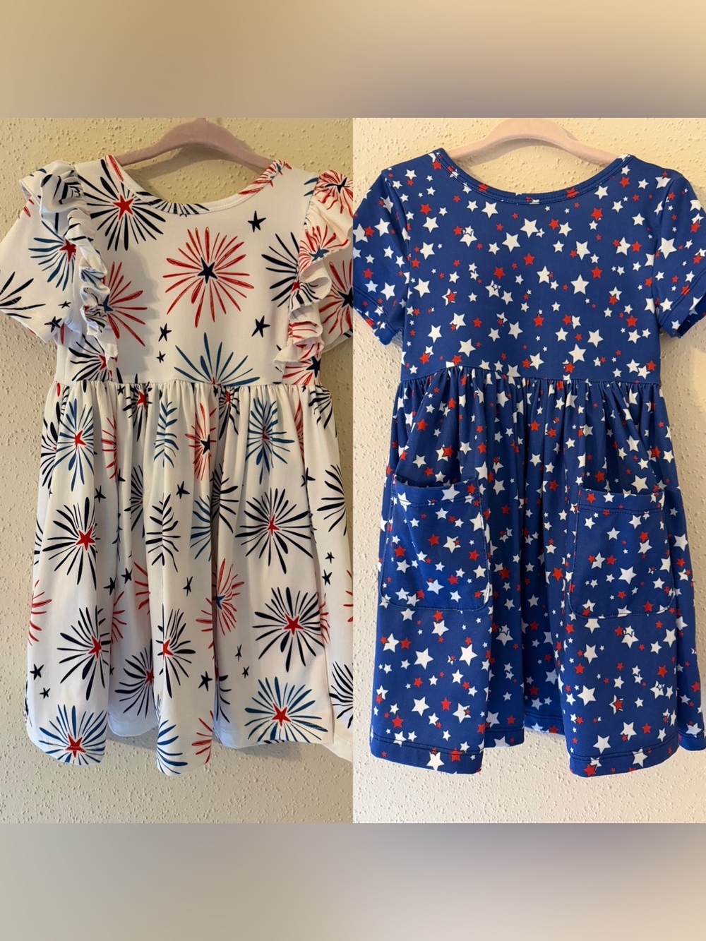 2 (3T) Mila & Rose Toddler Girl Star Spangled Twirl Dresses